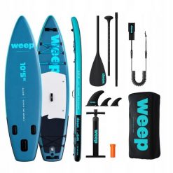 Deska Sup Do Pływania Weep Alize Dmuchana Pompowana Plecak Akcesoria 320cm 10Ft. Niebieskie plecaki damskie WEEPLAY, bez wzorów, klasyczne. Za 899.00 zł.