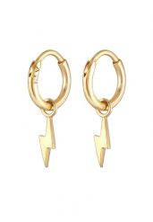 Elli Damskie kolczyki kreole Piorun Basic srebro 925 Sterling Silver Kolczyki 1 ct. Szare kolczyki damskie Elli, srebrne. Za 283.99 zł.