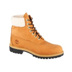 Buty zimowe męskie, Premium 6 In WP Boot. Żółte buty trekkingowe męskie Timberland, na zimę, z gumy, bez zapięcia, trekkingowe. Za 883.00 zł.