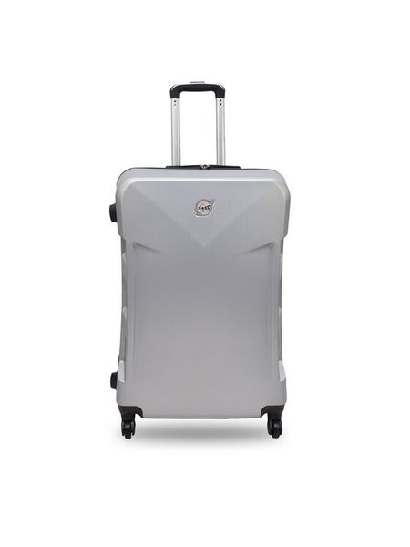 Semi Line Walizka duża T5797-3 Srebrny. Szare walizki Semi-line, bez wzorów, z syntetyku, duże. Za 229.99 zł.