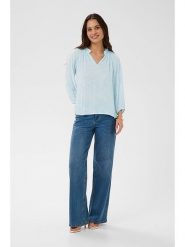 Kaffe Bluzka w kolorze błękitnym rozmiar: 44. Niebieskie bluzki damskie Kaffe, bez wzorów, z wiskozy, bez kołnierzyka, bez ramiączek. Za 113.99 zł.