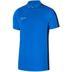 Męska Koszulka Polo Academy DriFIT. Niebieskie koszulki polo męskie Nike, m, bez wzorów, bez ramiączek. Za 222.99 zł.