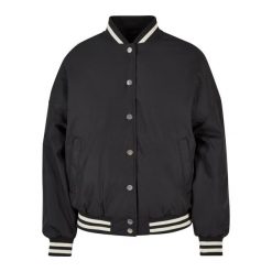 Damska kurtka oversize z recyklingu Urban Classics College. Czarne kurtki damskie Urban Classics, m, bez wzorów, z poliesteru, bez kaptura. Za 339.85 zł.