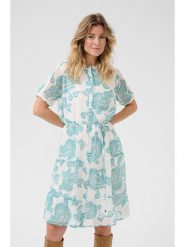 Kaffe Sukienka w kolorze kremowym rozmiar: 46. Brązowe sukienki damskie Kaffe, na co dzień, bez wzorów, z tkaniny, bez kołnierzyka, bez ramiączek, midi, proste. Za 173.99 zł.