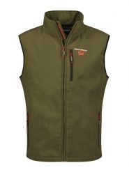 Geographical Norway Kamizelka softshellowa "Vakito" w kolorze khaki rozmiar: 3XL. Brązowe kamizelki męskie Geographical Norway, xl. Za 114.44 zł.