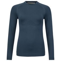Koszulka z długim rękawem damska FLEX Seamless LS. Niebieskie bluzki damskie HEAD, l, bez wzorów, z dzianiny, sportowe, bez kołnierzyka, bez ramiączek. Za 196.00 zł.