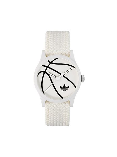 Adidas Zegarek Game One AOSY25025 Biały. Białe, analogowe zegarki męskie Adidas. Za 329.99 zł.