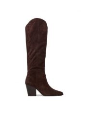 Aldo Kozaki Kaely 14100200 Brązowy. Brązowe kozaki damskie Aldo, ze skóry, bez obcasa, na słupku. Za 879.99 zł.