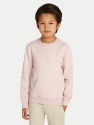 Calvin Klein Jeans Bluza Mono Mini Badge IU0IU00570 Różowy Regular Fit. Czerwone spodnie dziewczęce Calvin Klein Jeans, z bawełny. Za 169.99 zł.