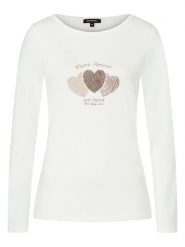 More & More Koszulka w kolorze białym rozmiar: 36. Białe bluzki damskie MORE & MORE, bez wzorów, bez kołnierzyka, bez ramiączek. Za 56.99 zł.