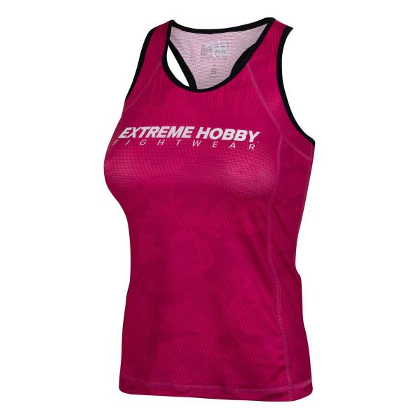 Koszulka sportowa damska bez rękawów Tank top EXTREME HOBBY HAVOC. Czerwone bluzki sportowe damskie EXTREME HOBBY, xs, bez wzorów, z elastanu, bez kołnierzyka. Za 139.00 zł.