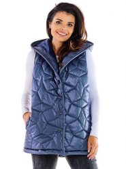 Awama Kamizelka w kolorze niebieskim rozmiar: L/XL. Niebieskie kamizelki damskie Awama, l. Za 172.49 zł.