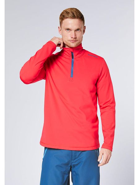 Chiemsee Bluza polarowa w kolorze czerwono-niebieskim rozmiar: XL. Czerwone bluzy bez kaptura męskie Chiemsee, xl, z polaru. Za 126.45 zł.