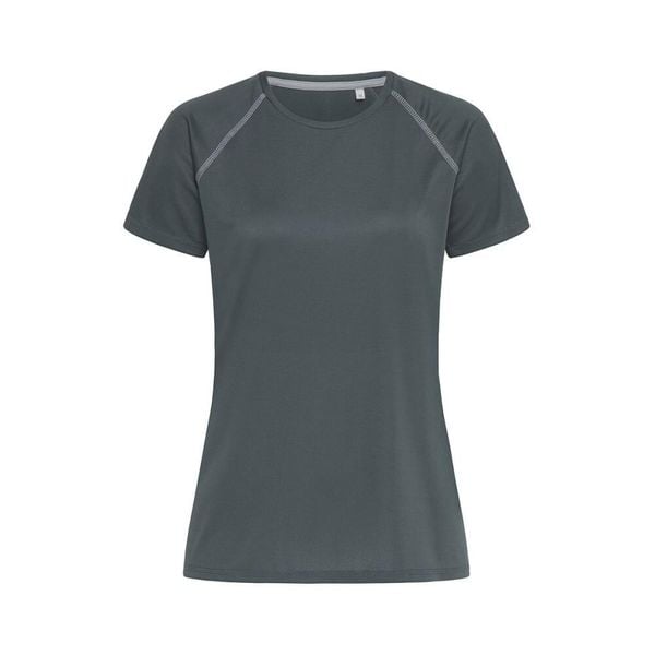Koszulka Damska Active 140 Team Raglan. Szare bluzki damskie Stedman, xl, bez wzorów, sportowe, bez kołnierzyka, bez ramiączek. Za 52.99 zł.