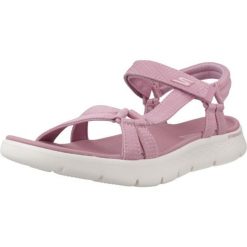 Sandały Skechers Model Go Walk Flex Sandal Kolor Rose. Czerwone sandały damskie Skechers, bez wzorów, bez obcasa. Za 269.99 zł.