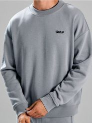 Bluza crewneck z napisem - szary. Szare bluzy bez kaptura damskie Sinsay, l. Za 39.99 zł.