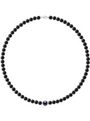 Pearline Naszyjnik z perłą rozmiar: 45 cm. Czarne naszyjniki damskie Pearline, srebrne. Za 260.99 zł.