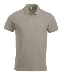 Clique Classic Lincoln S/S męska koszulka polo z bawełny, nowoczesny krój. Szare koszulki polo męskie CLIQUE, m, bez wzorów, z bawełny, bez ramiączek. Za 121.16 zł.