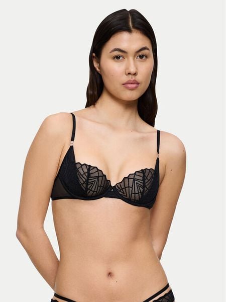 Triumph Biustonosz balkonetka That Night In Vegas 10224863 Czarny. Czarne biustonosze Triumph, bez wzorów, z syntetyku. Za 89.99 zł.