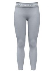 Under Armour Legginsy sportowe "Tech Branded" w kolorze szarym rozmiar: XL. Szare legginsy damskie Under Armour, xl, bez wzorów, z materiału. Za 122.99 zł.