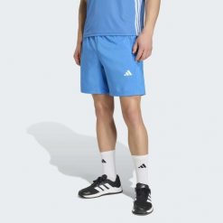 Spodenki fitness męskie ADIDAS. Zielone szorty sportowe męskie Adidas, m, z materiału, na fitness i siłownię. Za 99.99 zł.