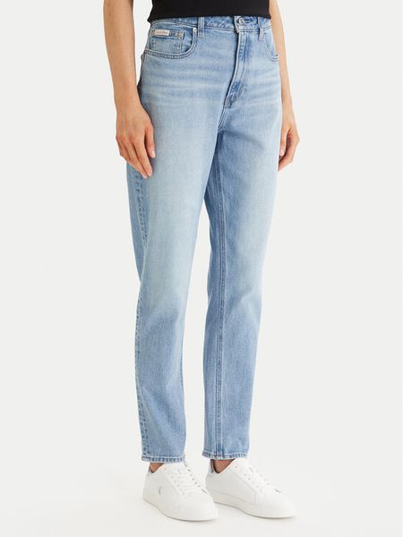 Calvin Klein Jeans Jeansy LV047E787G Niebieski Mom Fit. Niebieskie jeansy damskie Calvin Klein Jeans. Za 294.99 zł.