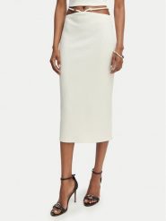 Guess Spódnica ołówkowa E6GD04 KG322 Kremowy Slim Fit. Białe spódniczki damskie Guess, s, z aplikacjami, z syntetyku, ołówkowe. Za 239.99 zł.