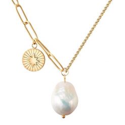 Valero Pearls Stal nierdzewna Perła hodowlana słodkowodna Naszyjniki 1 ct Damski. Białe naszyjniki damskie Valero Pearls, pozłacane. Za 229.99 zł.