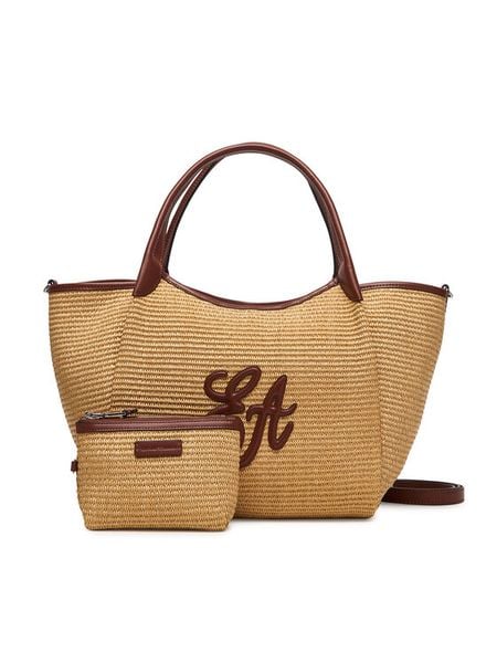 Emporio Armani Torebka EW001009 AF25819 M1334 Brązowy. Brązowe torebki klasyczne damskie Emporio Armani, bez wzorów, ze skóry, bez dodatków. Za 1,619.00 zł.