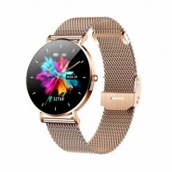 Smartwatch zegarek damski Manta Alexa złoty + różowy pasek. Czerwone, cyfrowe zegarki damskie Manta Multimedia Sp. z o.o., złote. Za 246.99 zł.