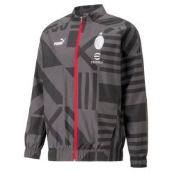 Kurtka przedmeczowa ac milan. Czarne kurtki męskie Puma, xs, z aplikacjami, z materiału, bez kaptura. Za 328.40 zł.