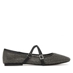 Baleriny Steve Madden. Czarne baleriny damskie Steve Madden, bez wzorów, bez obcasa. Za 559.99 zł.