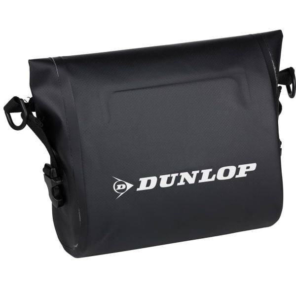 Sakwa torba rowerowa Dunlop na kierownicę wodoodporna. Czarne torby męskie na ramię Dunlop, bez wzorów, z materiału, bez dodatków. Za 49.98 zł.