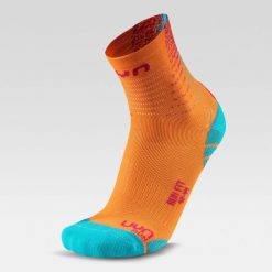 Skarpety do biegania MAN RUN FIT SOCKS r.39-41. Brązowe skarpetki męskie UYN, bez wzorów. Za 69.99 zł.