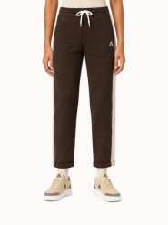 Spodnie damskie Le Coq Sportif Heritage. Brązowe spodnie sportowe damskie Le Coq Sportif, m, z materiału, na fitness i siłownię. Za 366.50 zł.