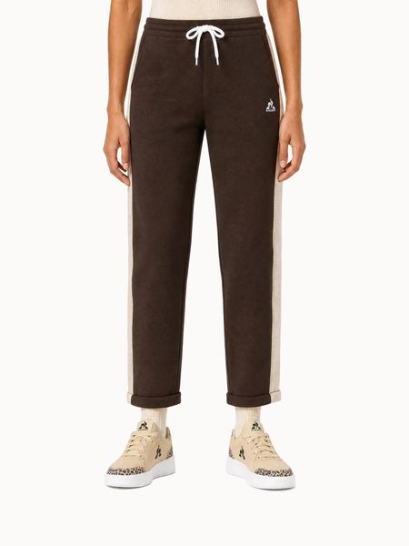 Spodnie damskie Le Coq Sportif Heritage. Brązowe spodnie sportowe damskie Le Coq Sportif, m, z materiału, na fitness i siłownię. Za 366.50 zł.