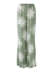 Oui Spodnie w kolorze zielono-białym rozmiar: 44. Zielone spodnie materiałowe damskie Oui, bez wzorów, z materiału, klasyczne, z podwyższonym stanem. Za 317.62 zł.