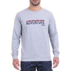 Bluza w kolorze jasnoszarym. Szare bluzy bez kaptura męskie Jeep, m. W wyprzedaży za 114.95 zł.