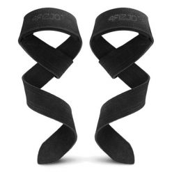 Skórzane paski do podnoszenia ciężarów 4FIZJO Deadlift Straps. Czarne paski damskie 4FIZJO, bez wzorów, ze skóry, sportowe. Za 45.00 zł.