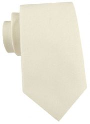 Męski Krawat Alties - Kolor Kremowy. Białe krawaty i muchy męskie Alties, bez wzorów, z tkaniny, eleganckie. Za 55.00 zł.