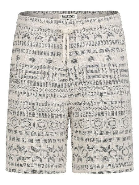 Eight2Nine Szorty dresowe w kolorze kremowo-granatowym rozmiar: XL. Białe szorty męskie Eight2Nine, bez wzorów, z dresówki. Za 114.17 zł.