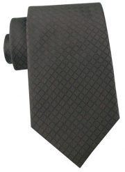 Krawat Męski - Angelo di Monti - Ciemny Brąz, Drobna Kratka. Krawaty i muchy męskie Angelo di Monti, bez wzorów, z tkaniny, eleganckie. Za 45.00 zł.