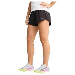 Spodenki do biegania damskie PUMA Run Velocity 3". Czarne szorty damskie Puma, bez wzorów, z materiału, sportowe. Za 119.99 zł.