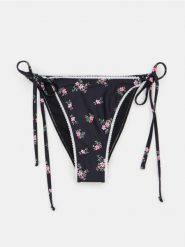 Dół od bikini z wiązaniem i motywem kwiatowym - wielobarwny. Bikini damskie Sinsay, bez wzorów. Za 19.99 zł.