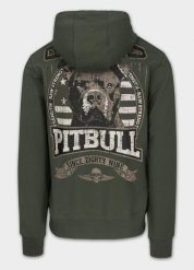 Bluza męska Pitbull z kapturem TROUBLEMAKER. Zielone bluzy z kapturem męskie PITBULL, l, z bawełny. Za 189.99 zł.