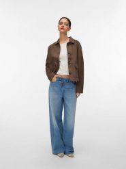 Vero Moda Kurtka przejściowa "Kelly" w kolorze brązowym rozmiar: S. Brązowe kurtki damskie Vero Moda, s, bez wzorów, z materiału, bez kaptura. Za 113.90 zł.