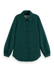 Scotch & Soda Bluzka w kolorze morskim rozmiar: 34. Niebieskie bluzki damskie Scotch & Soda, bez wzorów, bez kołnierzyka, bez ramiączek. Za 187.99 zł.