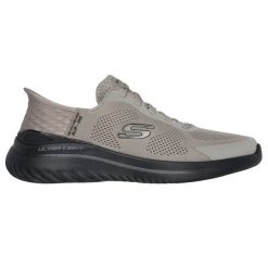 Buty Skechers Slip-ins Bounder 2.0. Emerged 232459-TPBK brązowe. Brązowe buty sportowe na co dzień męskie bez zapięcia. Za 585.80 zł.