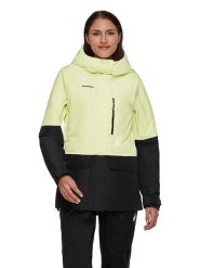 Mammut Kurtka narciarska "Fall Line HS" w kolorze żółtym rozmiar: S. Żółte kurtki narciarskie i snowboardowe damskie Mammut, m, bez wzorów, z syntetyku, bez kaptura, narciarskie. Za 1,204.95 zł.