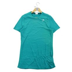 Second life - T-shirt damski Gymshaark do jogi - Jak nowy. Niebieskie t-shirty damskie Gymshark, l, bez wzorów, bez kołnierzyka. Za 85.16 zł.